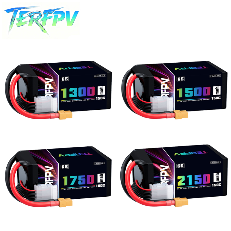 Drone Battery 3S - Batteria Lipo TERFPV 6S 22.2V 1300/1500/1750/2150mAh